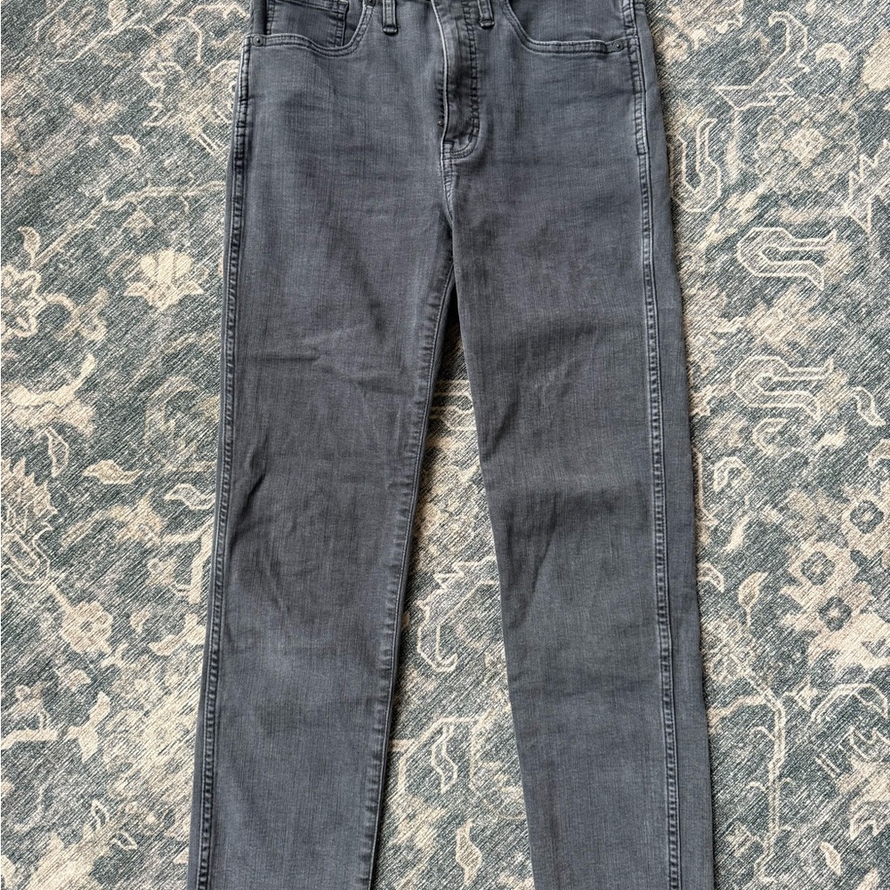 Madewell Gray Skinny Jeans Sleek Fit Stovepipe